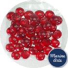Craft Pack - Lustered Ruby Red Glass Nuggets